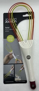 NEW OPEN BOX Joseph Joseph Twist 2-In-1 Silicone Whisk, 11.5”, Multicolor - Picture 1 of 12