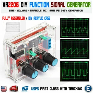 XR2206 Function Signal Generator Welded Assembled Sine Output 1HZ-1MHZ +DIY Case - Picture 1 of 12