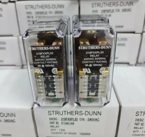 (AMPMECH) RELAY, 240AC, STRUTHERS-DUNN#219FXXPL, 5A/240VAC/14 PIN, 2.5MMX11MM - Picture 1 of 3