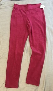 BNWT Arizona Jean Co. Ribbed Velour Leggings Girl's Size XL 16 Violet / Pink - Picture 1 of 5