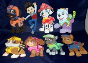 PAW PATROL GLITTER BIRTHDAY PARTY SUPPLY DECORATION FOAM FOMI FIGURES 8 PACK - Picture 1 of 3
