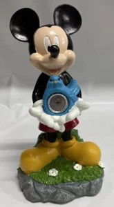 Disney MICKEY MOUSE Garden Statuettes 6 inch Tall - Blue Birds - Solar - Picture 1 of 8