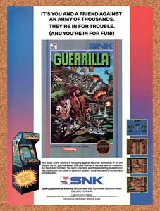 1988 Guerrilla War NES Pubblicità Originale / Retro Wall Art v1 - Foto 1 di 2