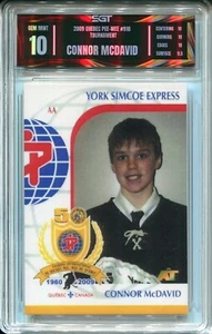 2009 QUEBEC PEE-WEE TOURNAMENT CONNOR MCDAVID #910 GEM MINT 10 - Picture 1 of 2