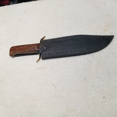 Cuchillo daga Pakistán caza, lucha con funda de cuero Foto 1 de 4