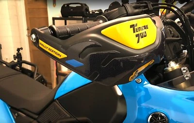 Adesivi 3D protezioni paramani moto compatibili Yamaha tenere 700 rally edition