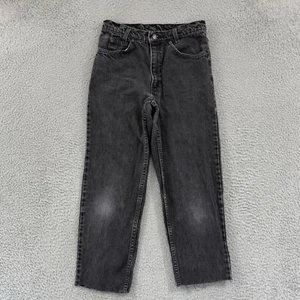 Jeans Levi's Vintage Adulto 28x24 Nero Tab Student Denim Anni 90 Dritto Grunge USA - Foto 1 di 13