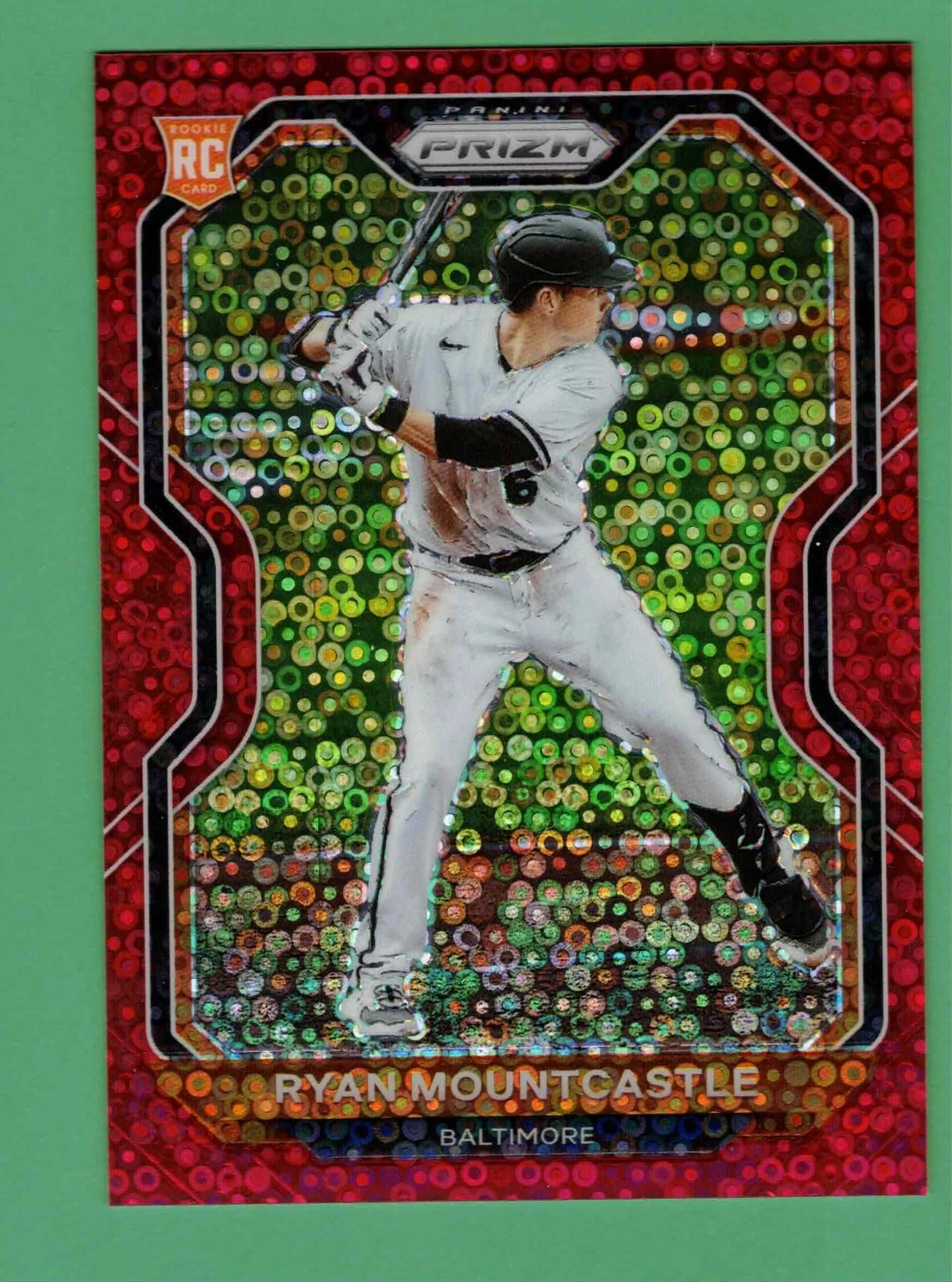 2021 PANINI PRIZM RYAN MOUNTCASTLE RED DONUT CIRCLES ROOKIE RC 39/99 ORIOLES