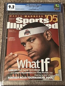 Sports Illustrated On Campus LeBron James What If No Label CGC 9.2 - Picture 1 of 2