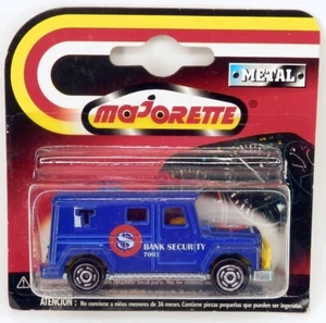 Camión de seguridad bancario Majorette No.204 automóvil ámbar azul sin usar y sin usar escala 1/57 - Imagen 1 de 2