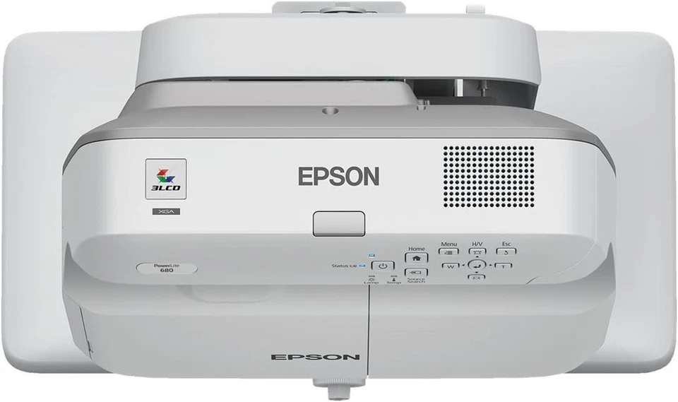 Epson PowerLite 680 3500-Lumen XGA Ultra-Short Throw 3LCD Projector V11H746520 - Image 1 of 1