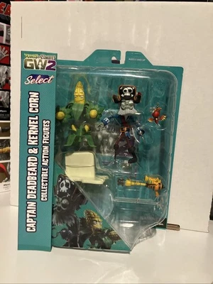 Figuras de maíz Diamond Select Toys plantas vs zombis capitán barba muerta y núcleo Foto 1 de 4