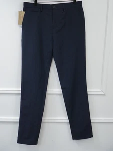 Men Burberry Brit Chino Pants Trousers Navy Blue Indigo Size W32 L32 - Picture 1 of 10