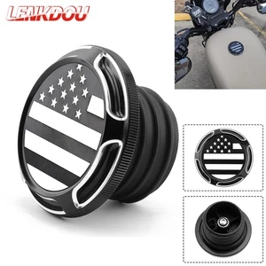 CNC Fuel Gas Cap Tank Cover For Harley Road King Street Glide Softail Dyna 96-22 - Picture 1 of 12