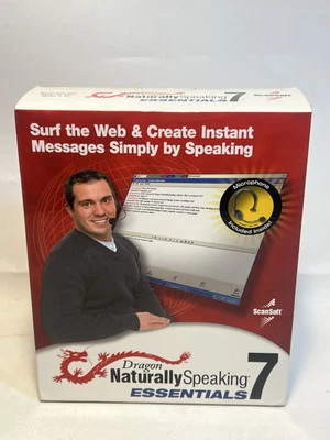 NIB Dragon Naturally Speaking 7 Essentials- By Scansoft - Image 1 of 4