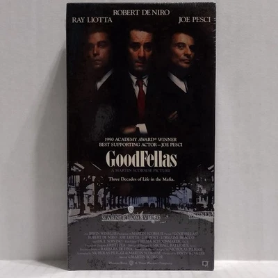 GoodFellas 1990 VHS Martin Scorsese, Robert De Niro New & Sealed With Watermark Foto 1 de 4
