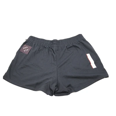 Pantalones cortos de salón para mujer talla grande de lana suave de Ava & Viv gris carbón 1X Foto 1 de 4