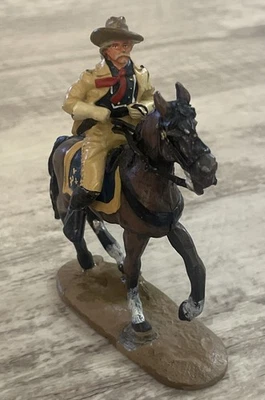 Figura Soldado Juguete A Caballo Del Prado Coronel Custer A Escala 1/32 Foto 1 de 4