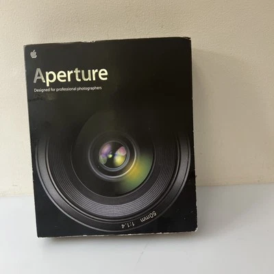 Aperture Apple Version 1.0 Academic 2005 Software Photographers MA156Z/A Rare - Image 1 of 4