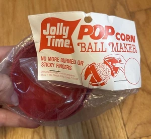 Vintage Jolly Time Popcorn Ball Maker versiegelt rot Halloween Bastelbedarf Herbst - Bild 1 von 3