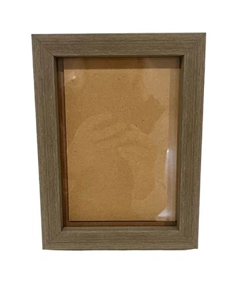 Picture Frame Natural Solid Wood by Umbria for 4x6 Photo - Taupe Green Wash - Image 1 of 4