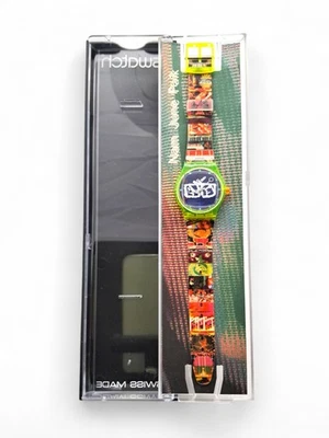 Swatch Zapping By Nam Jun Paik SLZ104 1996 Edizione Speciale MAI INDOSSATO - Immagine 1 di 4