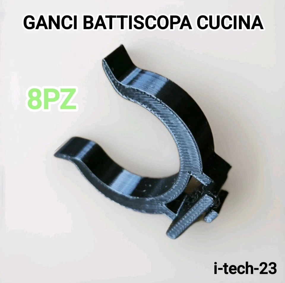 GANCI PER ZOCCOLO A MOLLA GANCIO BATTISCOPA CUCINA 8PZ. - Immagine 1 di 2