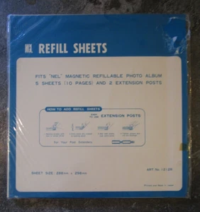 NCL White Scrapbook Refill Pages "NEL" Preserving Memories 5 sheets/10 pg NEW - Picture 1 of 2