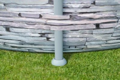 Summer Waves Active Frame Pool rund 305x76 cm – Aufstellpool, Steinoptik Grau - Bild 1 von 4