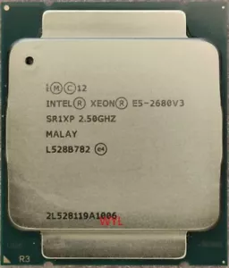Intel Xeon E5-2680 V3 LGA 2011-3 Server CPU Processors SRIXP 2.50GHz 12 Core - Picture 1 of 4