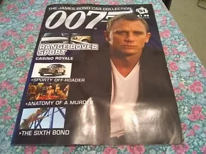 JAMES BOND CAR COLLECTION 51 RANGE ROVER SPORT - MINT + MAGAZINE - Picture 1 of 6