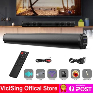 40W Surround Home TV Bluetooth 5.0 Sound Bar Speaker System Wireless Subwoofer - Picture 1 of 17