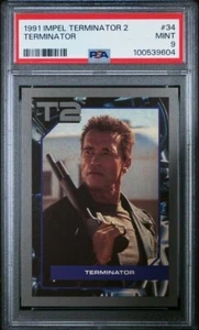 1991 IMPEL TERMINATOR 2 TERMINATOR ARNOLD SCHWARZENEGGER #34 PSA 9 - Picture 1 of 2