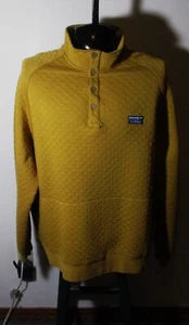 Herren L.L. BEAN Gold Snap Button V-Neck Quilted Sweatshirt Size XXL Reg. Neu ohne Etikett - Bild 1 von 7