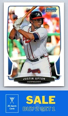 2013 Bowman Chrome Refractor #96 Justin Upton - Image 1 of 2