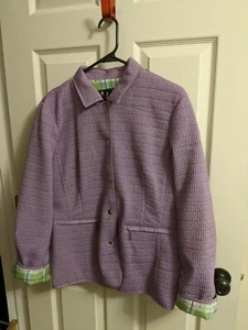 aeros Light Weight Spring Wind Breaker BeAuTiFuL Lavender Size L EUC - Picture 1 of 11