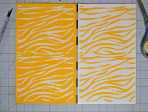 Zebra Stripes High Heat Vinyl Stencil Kit - 2x 11"x6" Sheets Durable Easy to Use - Picture 1 of 1