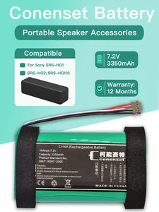 3350mAh Battery For Sony SRS-HG1, SRS-HG110, SRS-HG2 Speaker - Picture 1 of 6