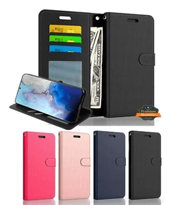 For Apple iPhone 16 Pro Wallet Leather Pouch with Card Slots Pocket Case Cover - Picture 1 of 25