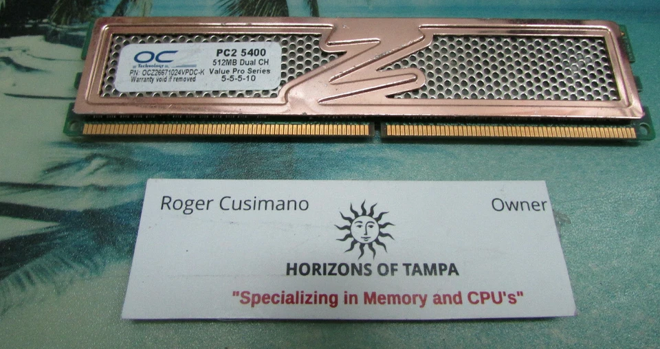 OCZ26671024VPDC-K PC2-5400 512MB Dual CH Value Pro Series - Image 1 of 1