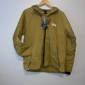 Mountain Hardwear Mens M Kor Stasis Parka Hoodie Mustard Yellow Gold NWT $275.00 - Picture 1 of 9