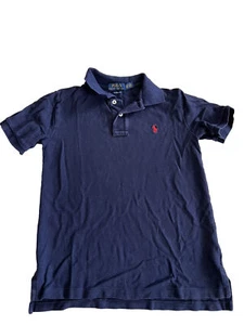 Polo Ralph Lauren Classic Fit Boys Blue Polo Shirt Short Sleeve Preppy S 8 - Picture 1 of 4