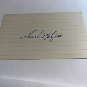 Frank Malzone 1955 Boston Red Soxs Signed 3x5 index Card - Picture 1 of 1