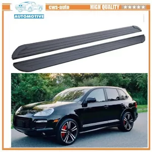 2PCS Side Steps Fits for Porsche Cayenne 2003-2010 Running Boards Nerf Bar - Foto 1 di 11