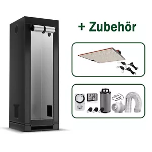 CannoBox - Growbox Komplettset 60x60x160cm - 120W Vollspektrum - Abluft 220m3/h - Bild 1 von 11