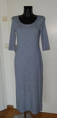 PERUVIAN   CONNECTION SOMMERKLEID  KLEID    GR. S   BLAU WEISS PIMA COTTON - Bild 1 von 4