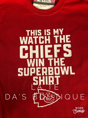 This Is My Watch The Chiefs Win Shirt Womens Mens Youth T Shirt, sizes S-5xl Cover