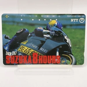 NTT Suzuka 8 Hours Zero-ZX7 Race Bike Retro Telephone Card Used Japan Limited - Picture 1 of 10