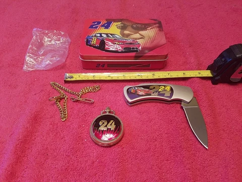 JEFF GORDON POCKET WATCH & FOB POCKET KNIFE COLLECTORS GIFT SET Cover