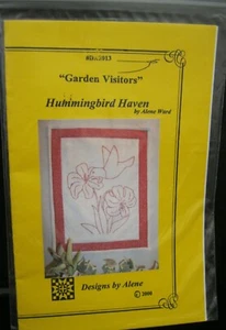 GARDEN VISITORS HUMMINGBIRD HAVEN QUILT PATTERN #DA2013 BY ALENE WARD - Picture 1 of 2